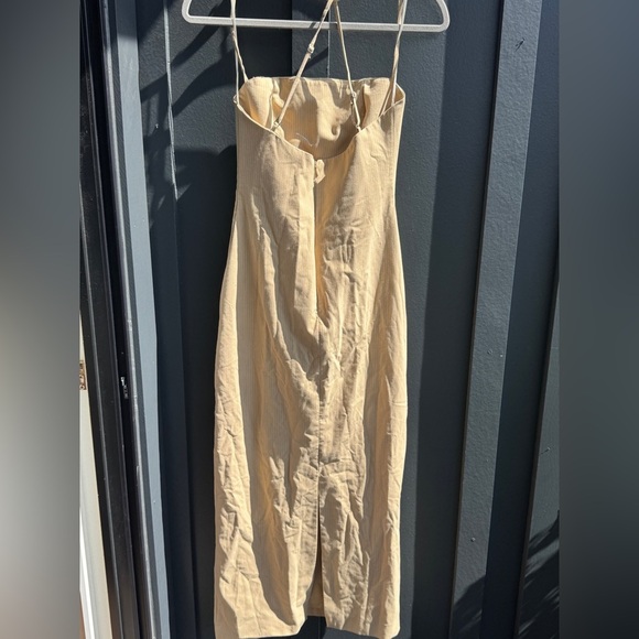 Zara PINSTRIPE MIDI DRESS - Picture 10 of 11